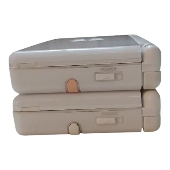 Lot of 2 Tested Nintendo DS Lite Polar White Consoles Bundle + Stylus Game Case - Picture 5 of 14